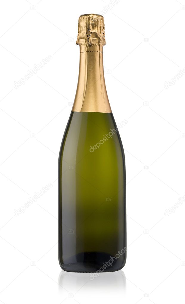Champagne Bottle Isolated