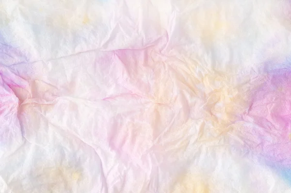 Papier de soie teinté jet d'encre ridé — Photo