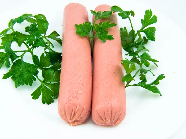 Duas salsichas — Fotografia de Stock