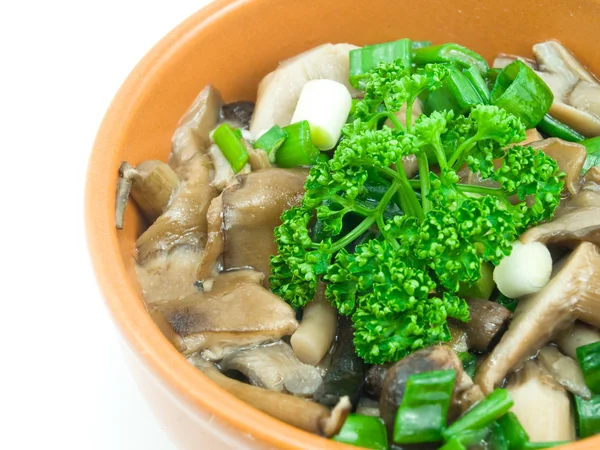 Salad with mushrooms — Stock Photo, Image