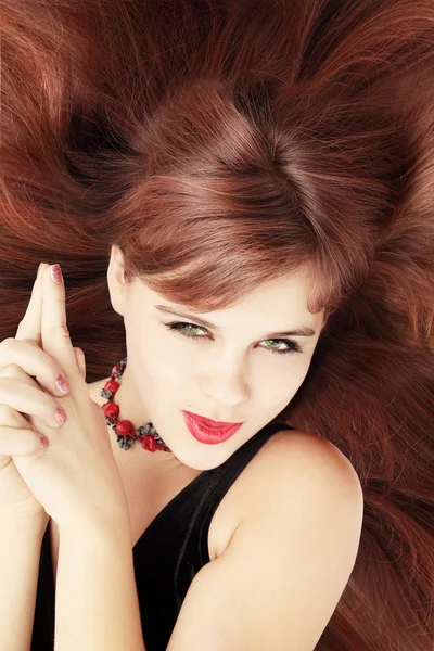 Coqueta de pelo rojo — Foto de Stock