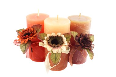 Three candle clipart