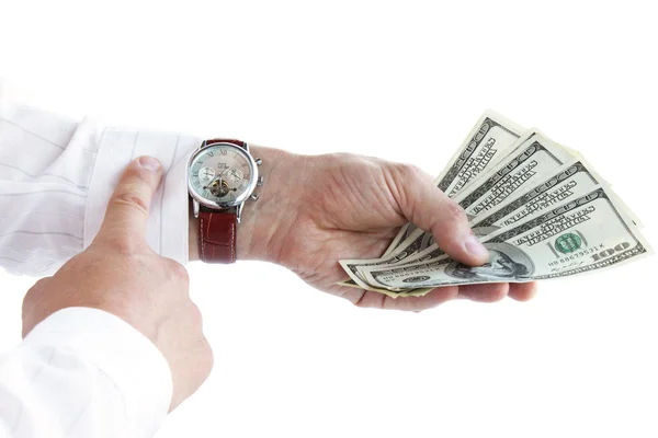 Money Hand Time Money — Stock Photo, Image