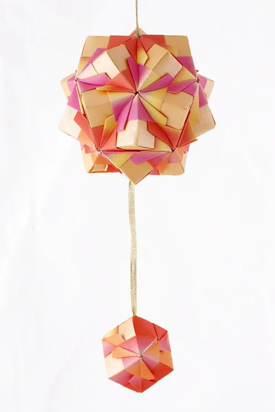 Stock image Handmade Origami Kusudama paper ball