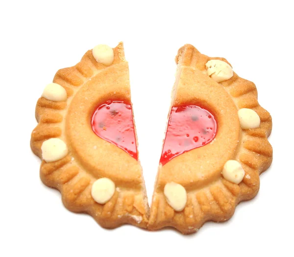 Σπασμένα μπισκότα σε μισό καρδιά — Φωτογραφία Αρχείου
