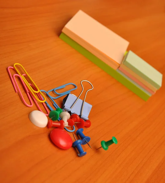 Colored office accessories — Stock Photo, Image