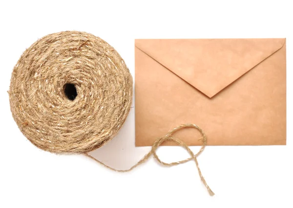 Cord and post parcel — Stock Photo, Image