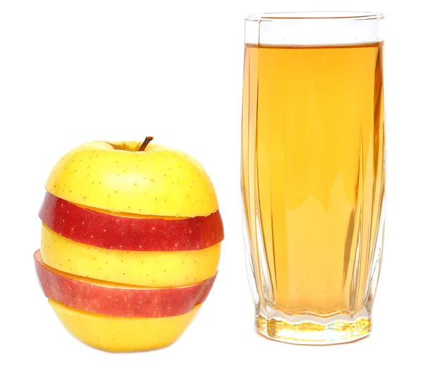 stock image Apple juice and fresh apples