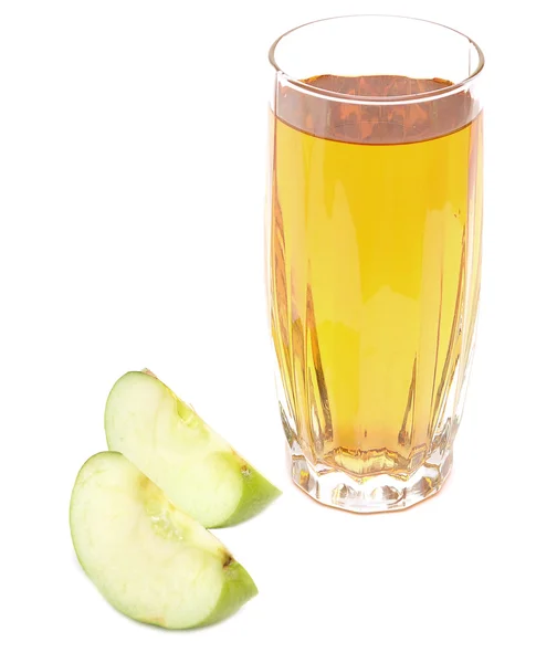 Äppeljuice och färska äpplen — Stockfoto