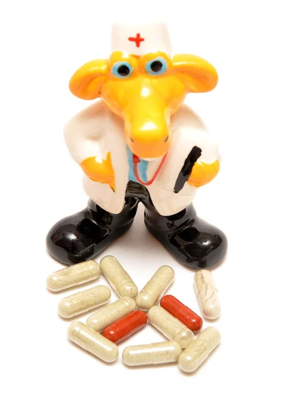 Leksak i form av läkare — Stockfoto