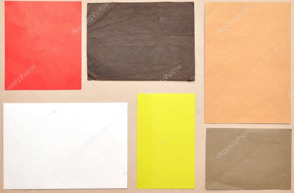 Collection of various note papers
