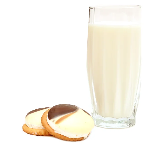 Milk and cookie — Stock Photo, Image