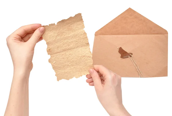 stock image Open envelope with a broken seal