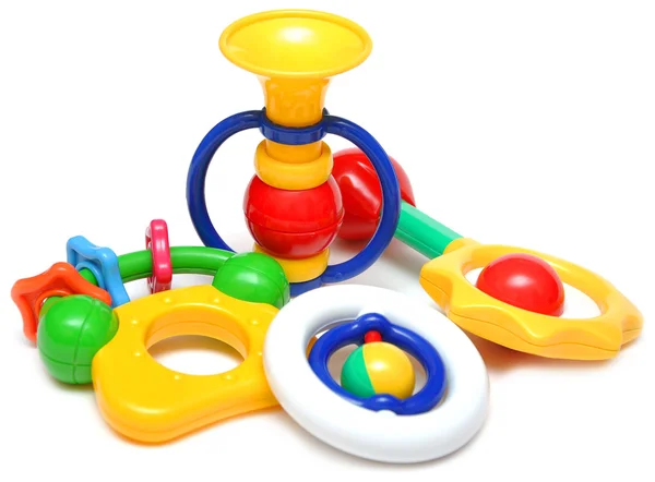 Conjunto de hermosos juguetes infantiles para los niños —  Fotos de Stock