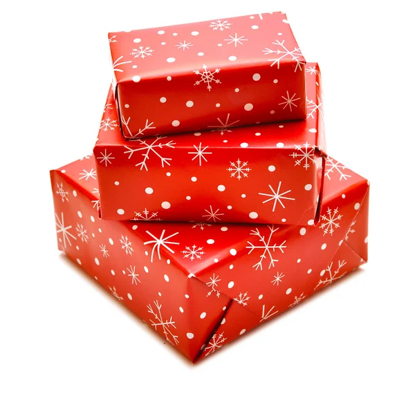 Karácsonyi ajándékdobozok — Stock Fotó