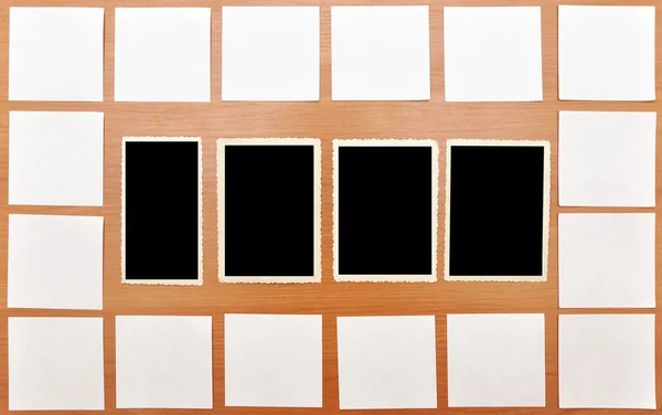 Collection of white notes — Stock Photo, Image