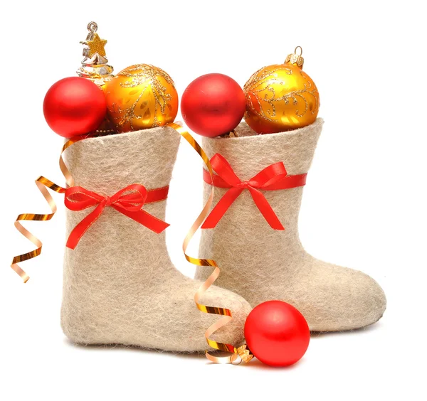 Children's boots full gifts — Stock Photo, Image