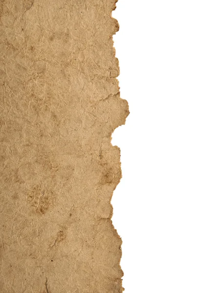 Gränsen gammalt pergamentpapper med vit bakgrund — Stockfoto