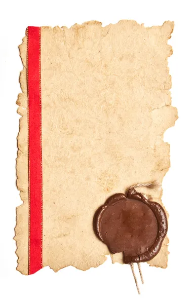 Stare strony dyplom — Zdjęcie stockowe