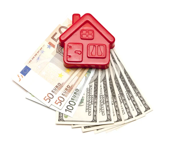 stock image House on top of a money