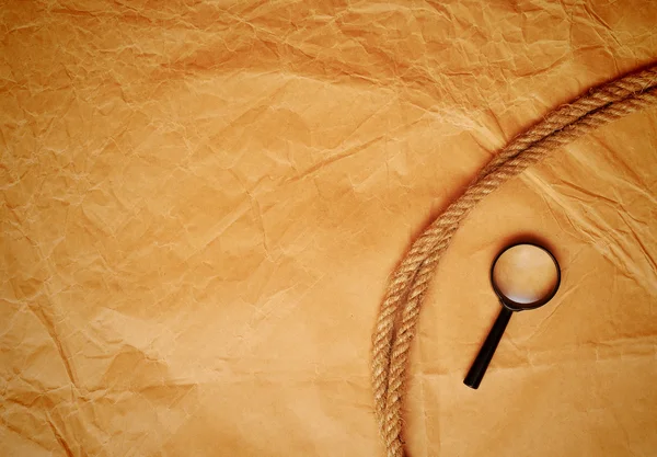 Збільшувальне Скло Мотузка — стокове фото