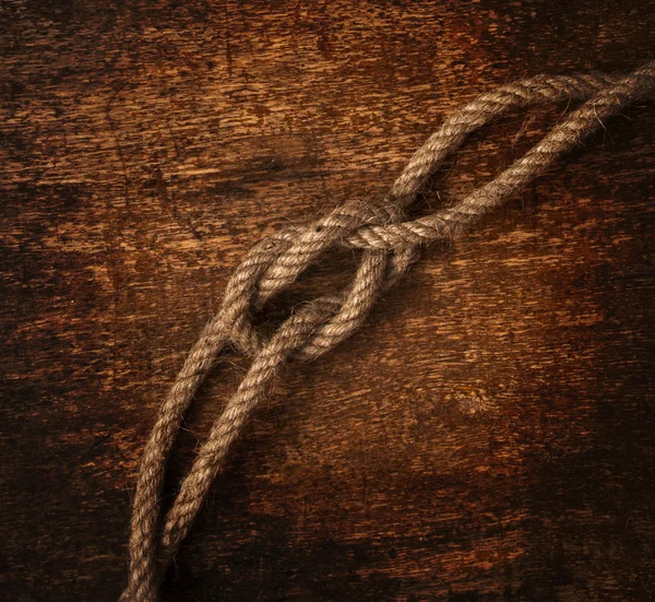 Веревка Грязном Фоне — стоковое фото