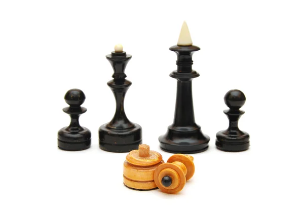 Schachfigur Isoliert Auf Weißem Hintergrund — Stockfoto