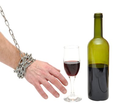 Stop alcoholism concept clipart