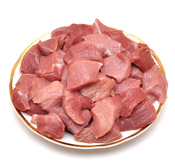 Trozo de carne de res en el plato —  Fotos de Stock