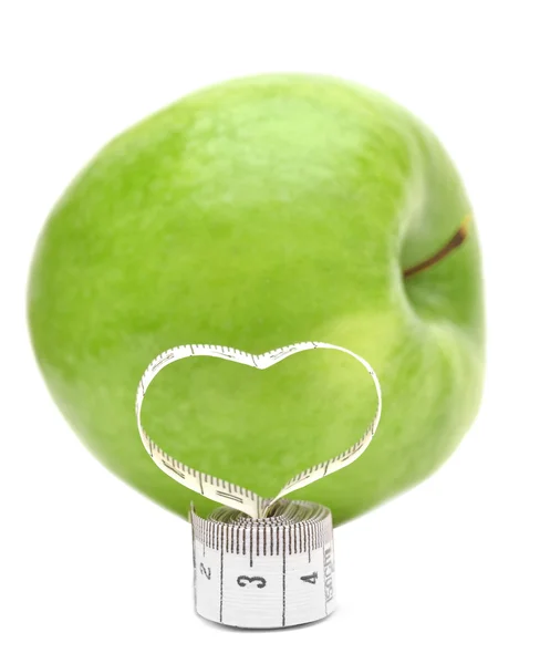 Measuring tape looking as heart — Stock Photo, Image