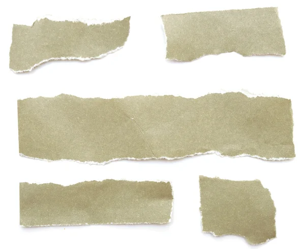 Collectie van grey geript stukjes papier — Stockfoto