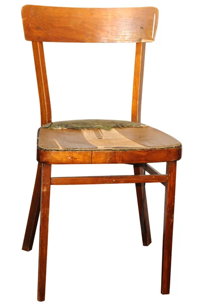 Старый деревянный стул — стоковое фото