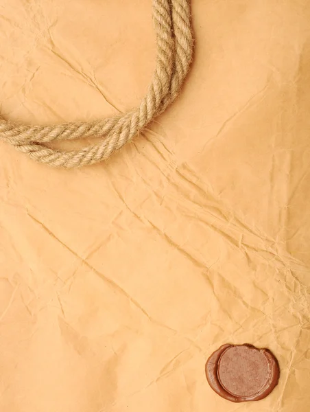Тюленячий віск і мотузка — стокове фото