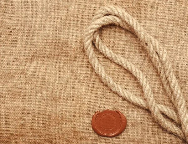 Воск и верёвка — стоковое фото