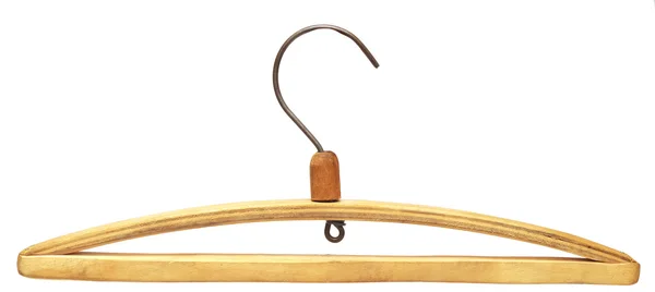 Wooden coat hanger — Stock Photo, Image