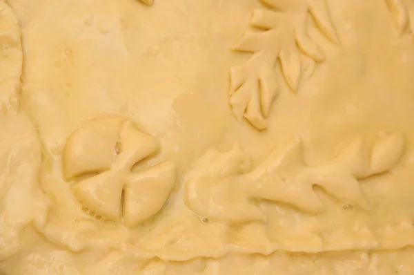 Corteza de masa de pastel crudo —  Fotos de Stock