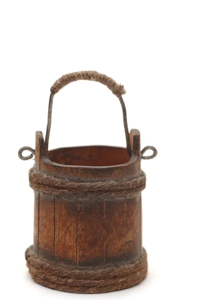 Old wooden bucket — Stock Photo, Image