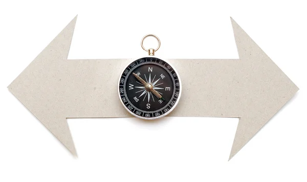 Cardboard navigation arrows — Stock Photo, Image