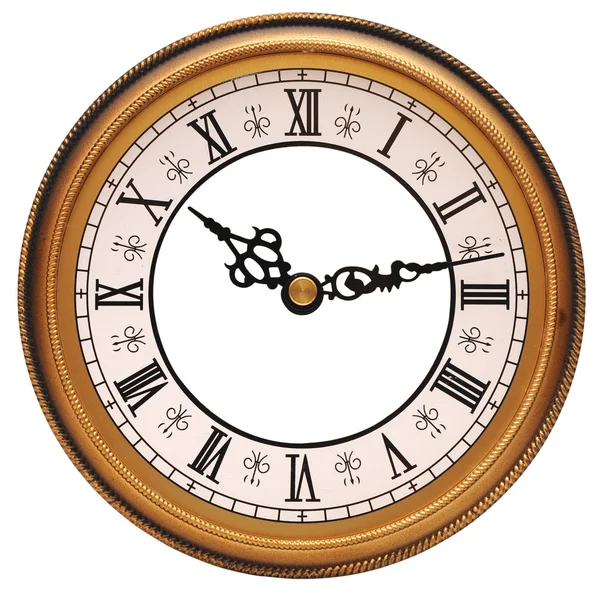 Antique looking clock face — Stock Photo, Image