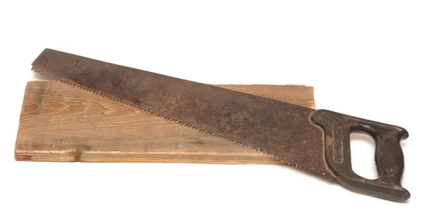 Old rusty saw — Stock Photo, Image