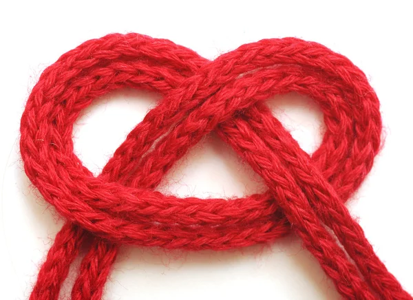 String of red yarn — Stock Photo, Image