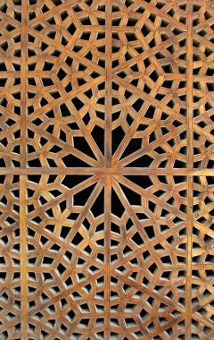 Old wooden latticework clipart