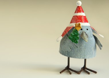 Christmas bird clipart