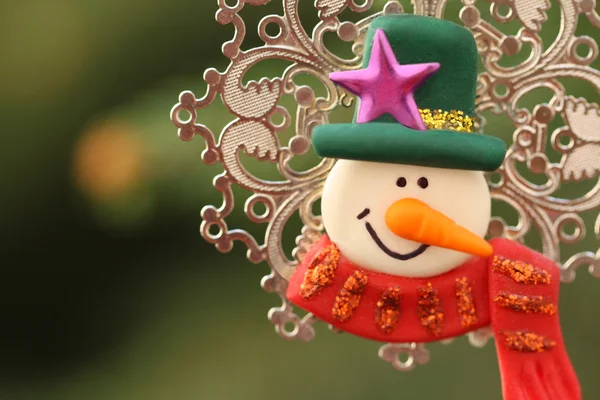 Sneeuwpop decoratief object — Stockfoto