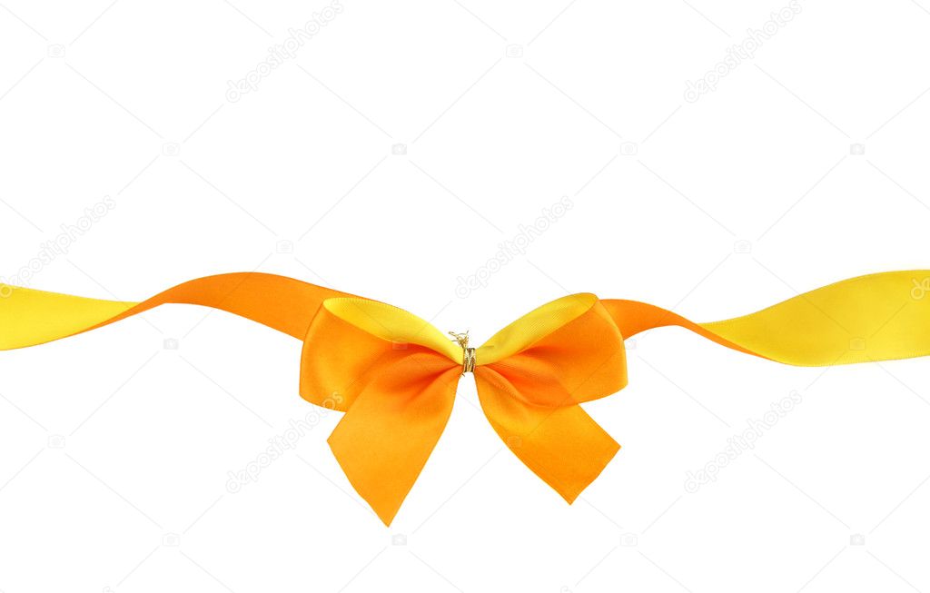 Orange and yellow ribbon — Stock Photo © Borna_mir 5117611