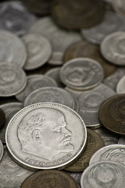 Soviet obsolete coins — Stock Photo, Image