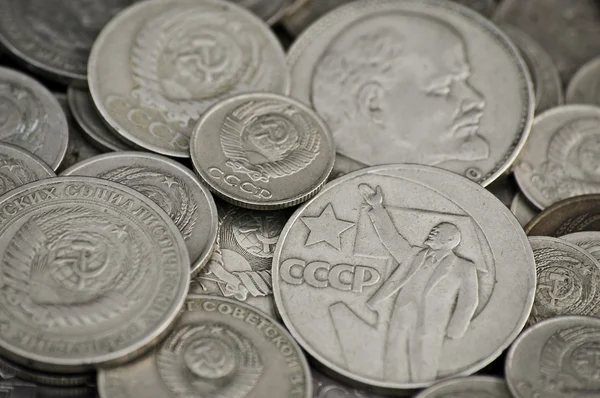 Radziecki nieaktualne monety — Zdjęcie stockowe