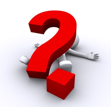 Crushed by Question clipart