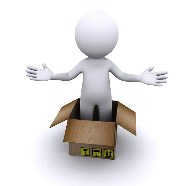 Parcel delivery begrepp. — Stockfoto
