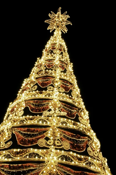 Belas árvores de Natal brilhantes — Fotografia de Stock